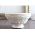 画像2: White relief bowl (2)