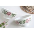 画像1: Pink flower bowl (1)