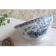 画像1: Blue flower bowl  (1)