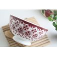 画像1: Red lace bowl (1)