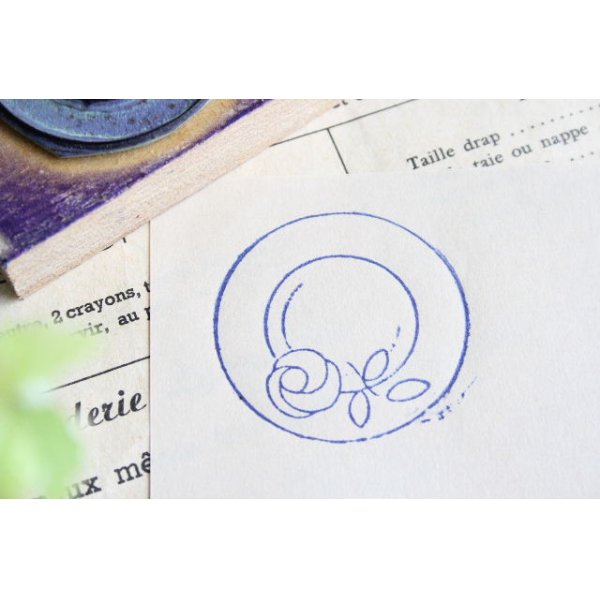 画像3: French stamp rose plate