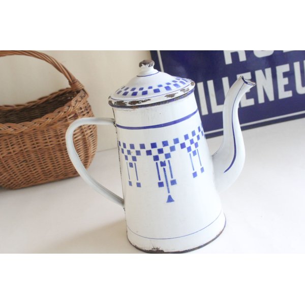 画像2: White&blue coffee pot