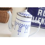 White&blue coffee pot