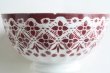 画像7: Red lace bowl (7)