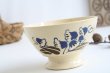 画像1: Blue flower bowl (1)