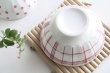 画像2: Red check bowl  (2)