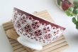 画像1: Red lace bowl (1)