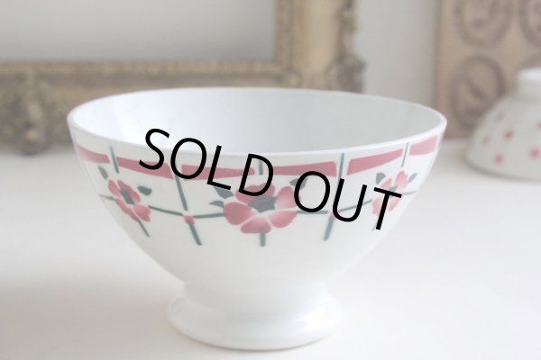 画像1: Pink flower bowl (1)