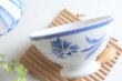 画像1: Blue flower bowl (1)