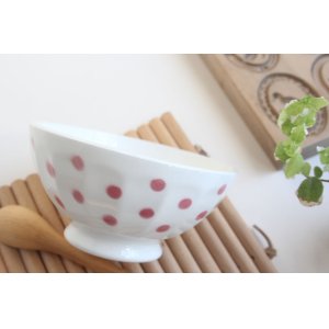 画像: Pink dot bowl