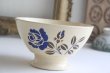 画像1: Blue flower bowl (1)