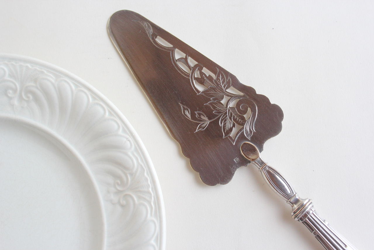 画像1: Silver cake server (1)