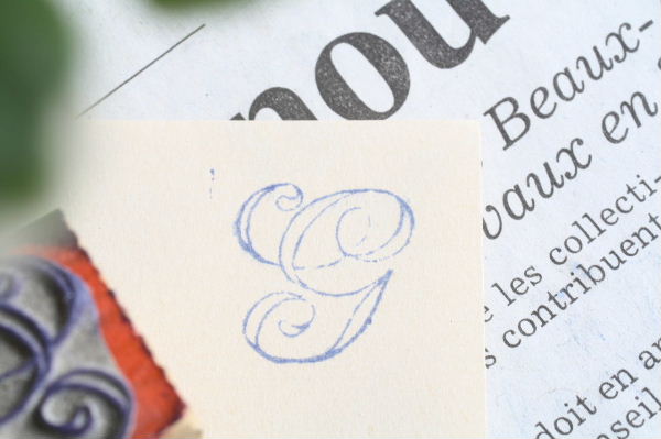 画像3: French initial stamp G (3)
