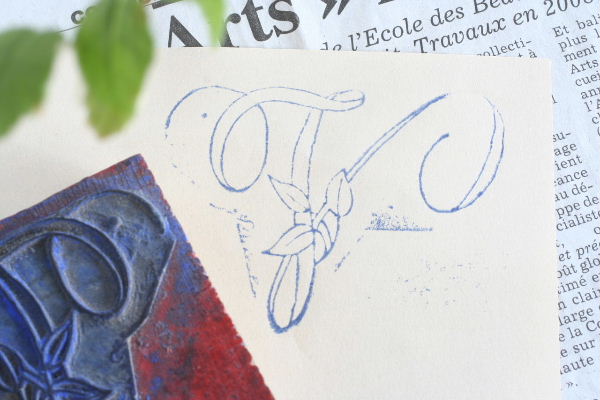 画像3: French initial stamp V (3)