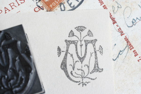 画像3: Arts nouveaux stamp M (3)