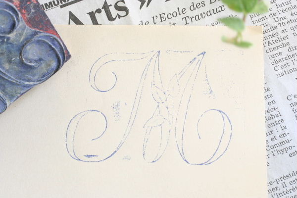 画像3: French initial stamp M (3)