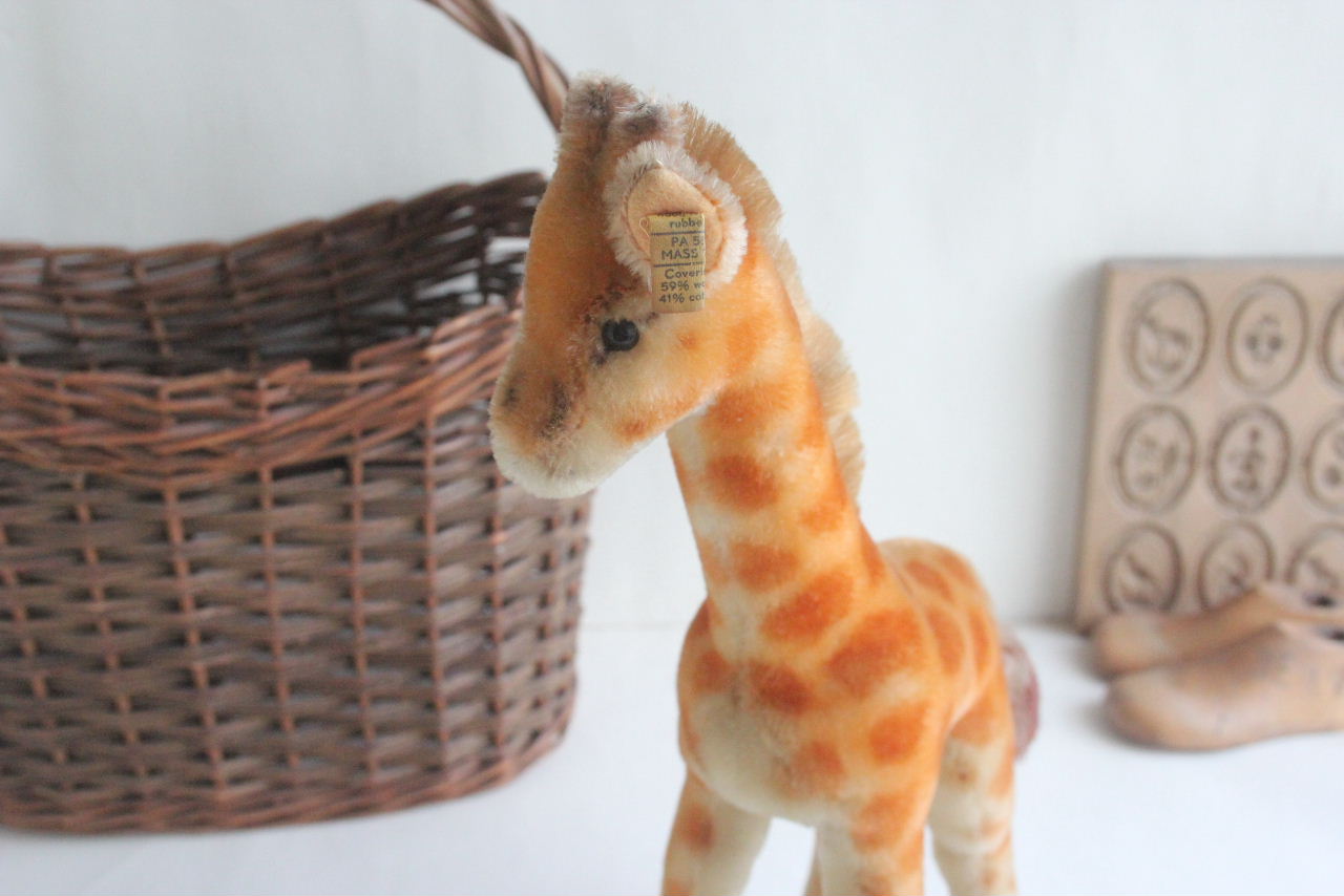画像1: Vintage Steiff giraffe (1)