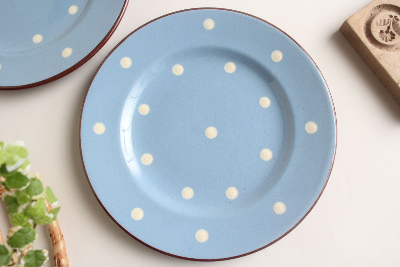 画像1: Polka dot plate (1)