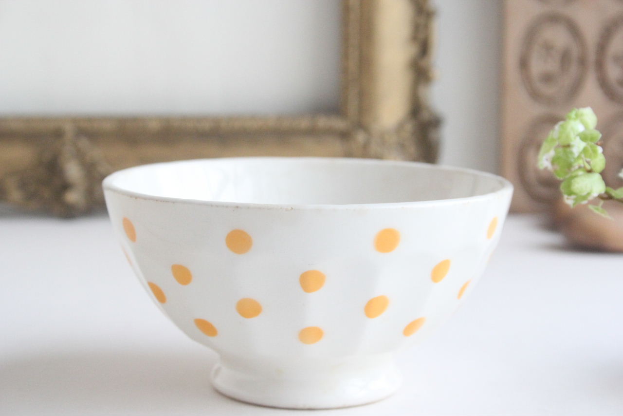 画像2: Yellow dot bowl (2)